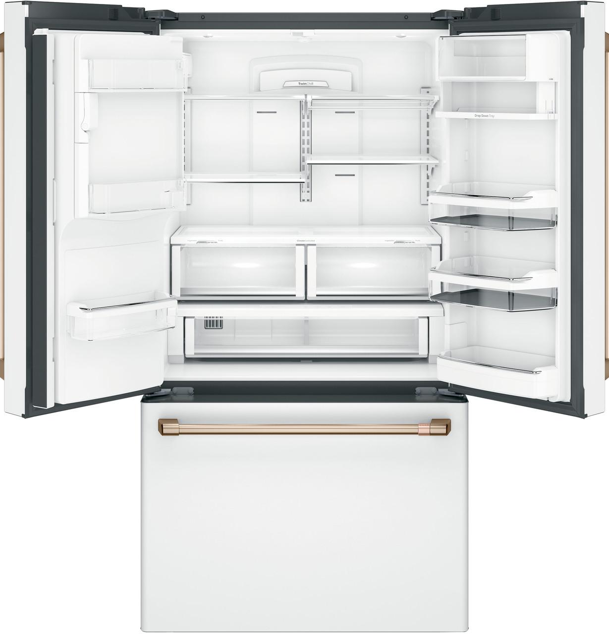 Cafe CYE22TP4MW2 CAF(EBACK)™ ENERGY STAR® 22.1 Cu. Ft. Smart Counter-Depth French-Door Refrigerator with Hot Water Dispenser