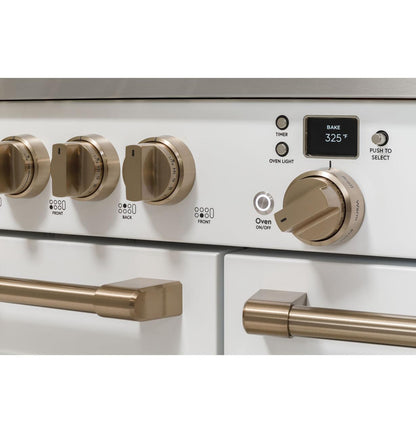 Cafe C2Y486P2TS1 CAF(EBACK)™ 48" Smart Dual-Fuel Commercial-Style Range with 6 Burners and Griddle (Natural Gas)