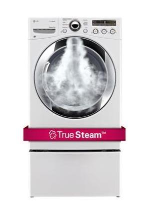 Lg DLEX3250W 7.3 cu. ft. Ultra Large Capacity SteamDryer™ with Sensor Dry