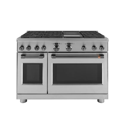 Cafe CXPR8HKPMBT CAF(EBACK)™ 48" Brushed Black Handle & Knob Set for Pro Range and Rangetop