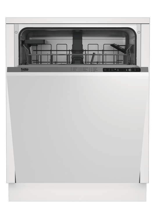 Beko DIT25401 Tall Tub Dishwasher, 14 place settings, 48 dBa, Fully Integrated Panel Ready
