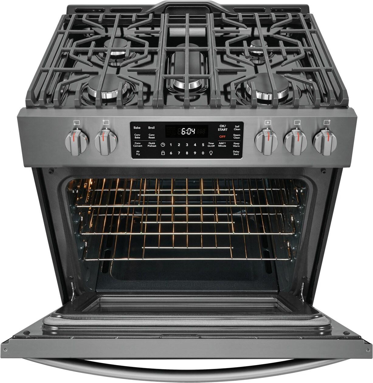 Frigidaire Gallery 30" Front Control Gas Range with Air Fry