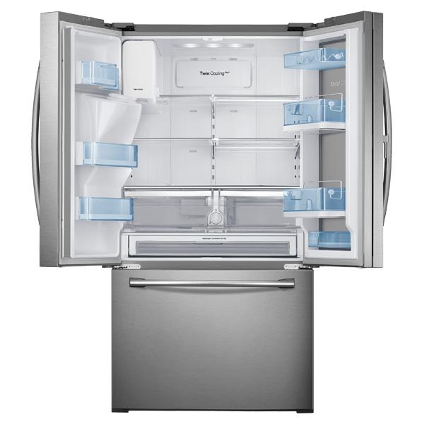 Samsung RF30HDEDTSR 36" Wide, 30 cu. ft. Capacity 3-Door French Door Food ShowCase Refrigerator with Dual Ice Maker (Stainless Steel)