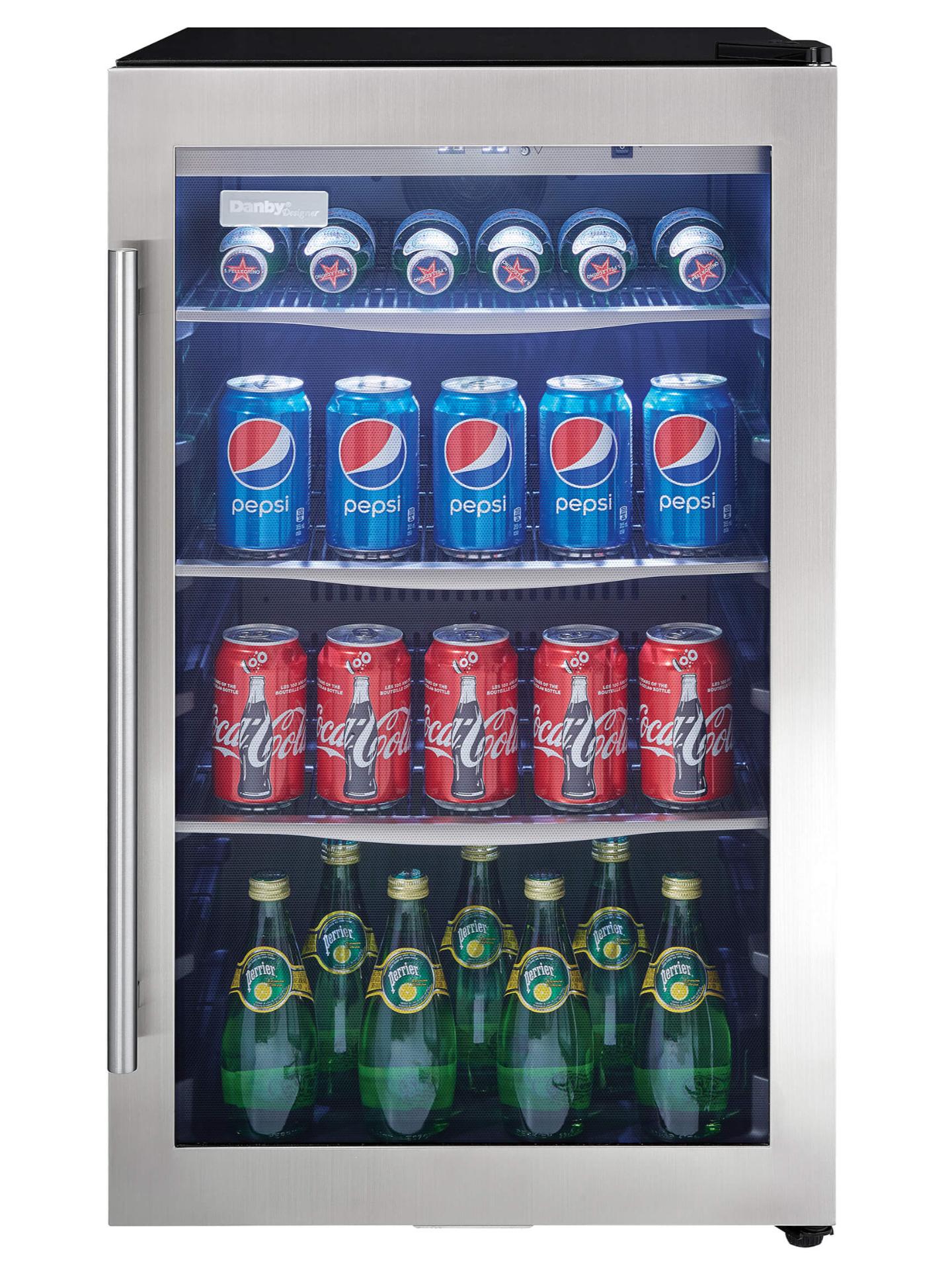 Danby 4.3 cu. ft. Free-Standing Beverage Center in Stainless Steel