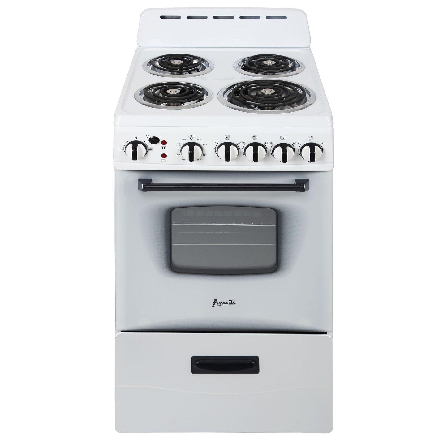 ERU200P0W Avanti 20" Electric Range - White