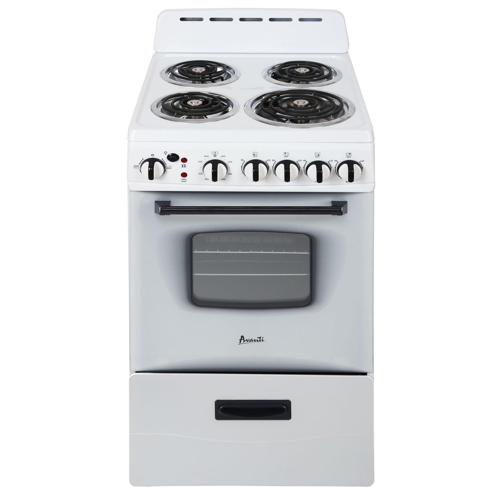 ERU200P3S Avanti 20" Electric Range Oven with Framed Glass Door - Stainless Steel / 2.1 cu. ft.