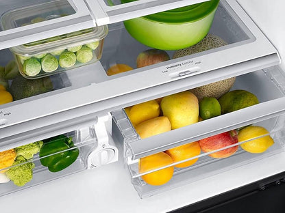 Samsung RF23J9011SG 23 cu. ft. Counter Depth 4-Door Flex™ Refrigerator with FlexZone™ in Black Stainless Steel
