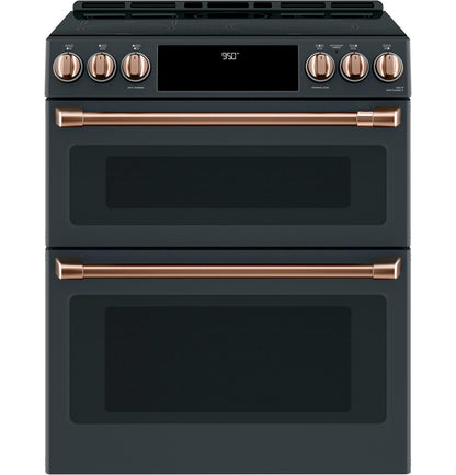 Cafe CHS950P3MD1 CAF(EBACK)™ 30" Smart Slide-In, Front-Control, Induction and Convection Double-Oven Range