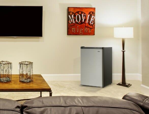 Danby 4.5 cu. ft. Compact Fridge with True Freezer in Stainless Steel