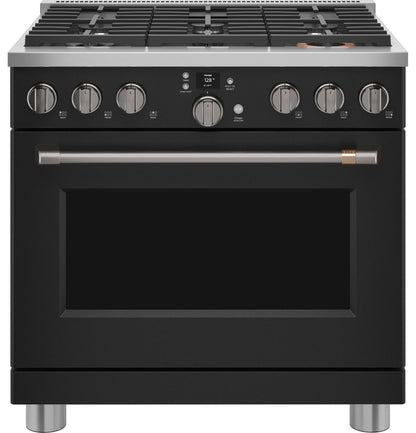 Cafe C2Y366P3TD1 CAF(EBACK)™ 36" Smart Dual-Fuel Commercial-Style Range with 6 Burners (Natural Gas)