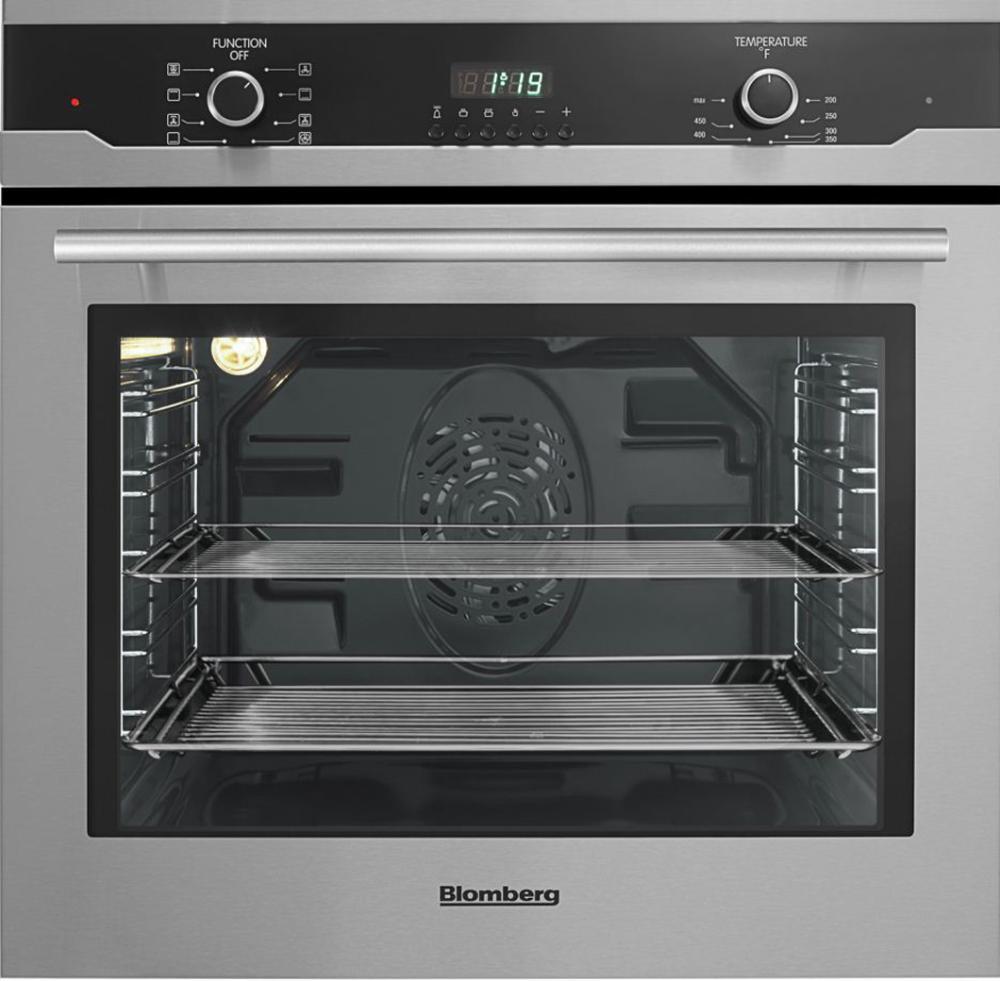 Blomberg Appliances BWOS24110SS 24in Built in Wall Oven Single, stainless, full glass door moon design