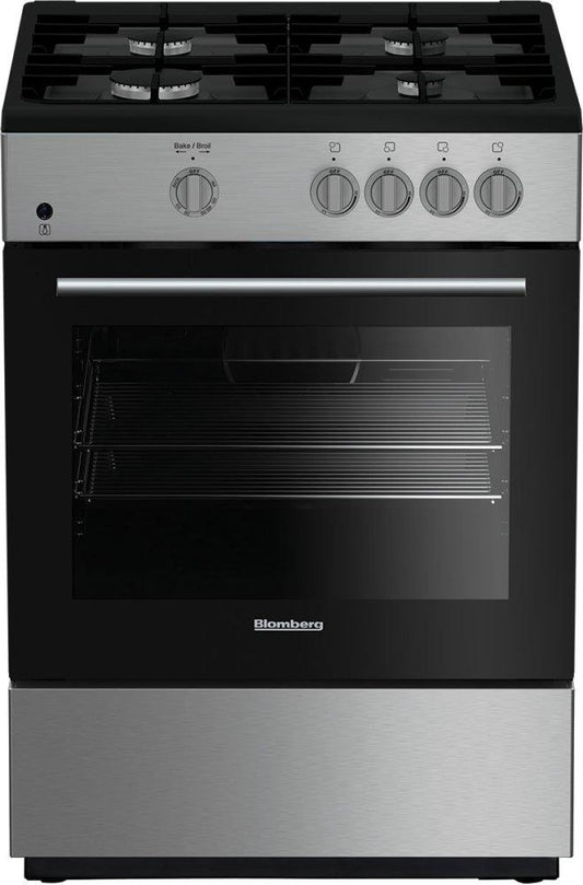 Blomberg Appliances 24in Freestanding gas range, Stainless Steel
