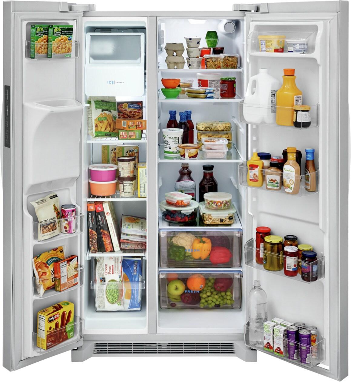Frigidaire FRSS2623AW 26 Cu. Ft. 36" Standard Depth Side by Side Refrigerator