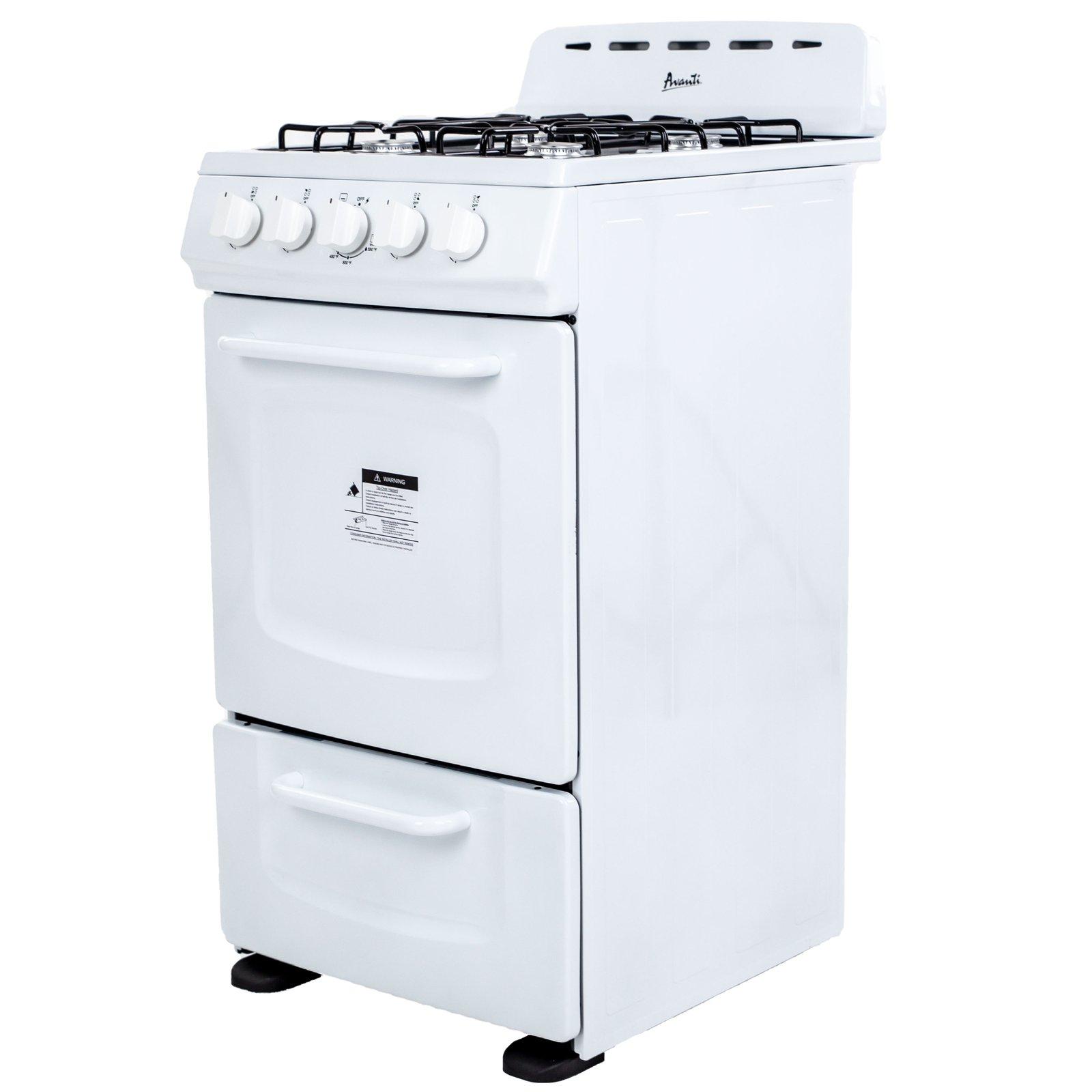 Avanti 20" Gas Range Oven - White / 2 cu. ft.