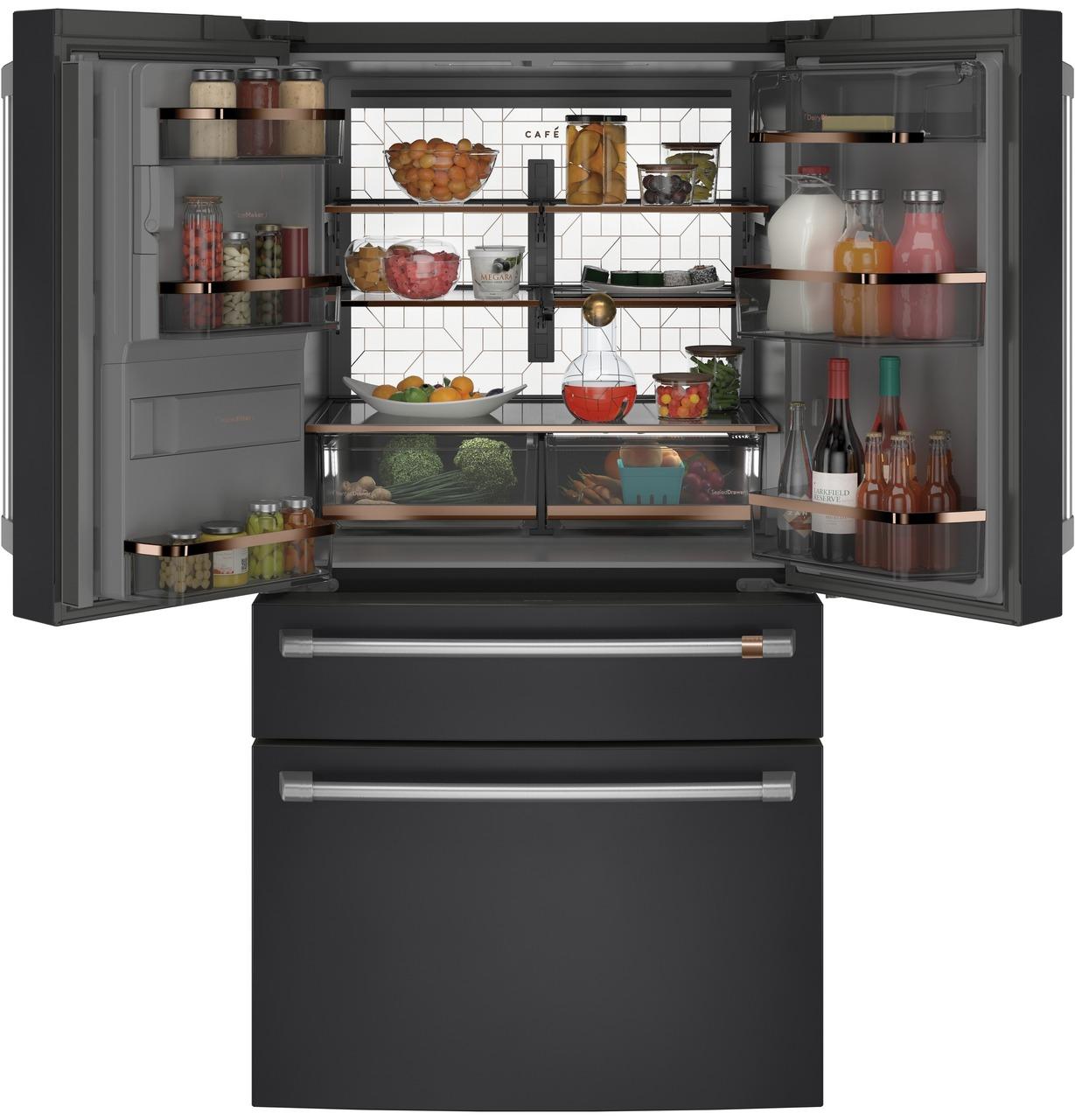 Cafe CVE28DP3ND1 Caf(eback)™ ENERGY STAR® 27.8 Cu. Ft. Smart 4-Door French-Door Refrigerator