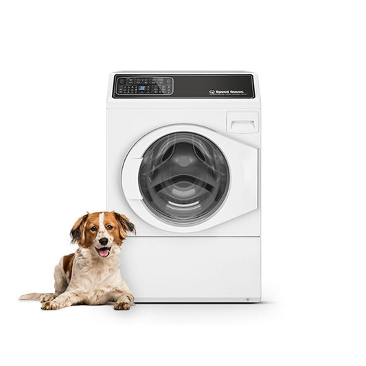 Speed Queen FF7010WN FF7 White Right-Hinged Front Load Washer with Pet Plus  Sanitize  Fast Cycle Times  Dynamic Balancing  5-Year Warranty