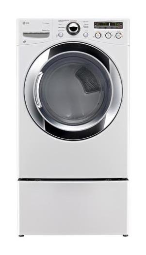 Lg DLEX3250W 7.3 cu. ft. Ultra Large Capacity SteamDryer™ with Sensor Dry