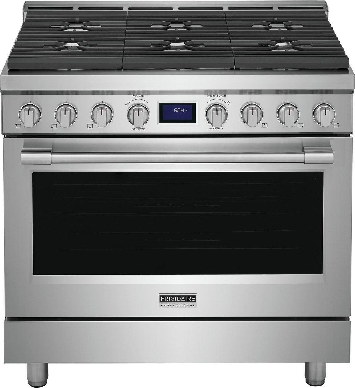 Frigidaire Professional 36" Front Control Freestanding Gas Range