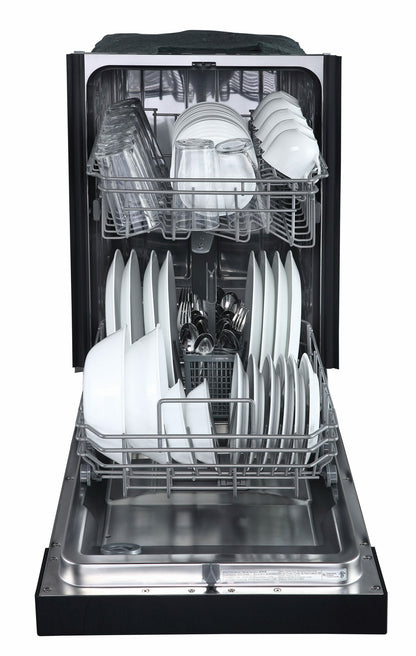 Danby 18" Wide Built-in Dishwasher in Black