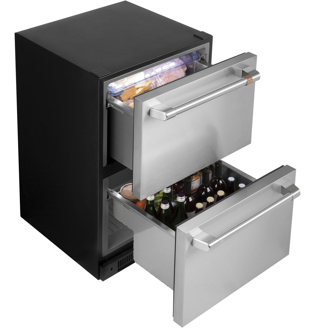 Cafe CDE06RP2NS1 CAF(EBACK)™ 5.7 Cu. Ft. Built-In Dual-Drawer Refrigerator
