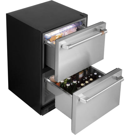 Cafe CDE06RP2NS1 CAF(EBACK)™ 5.7 Cu. Ft. Built-In Dual-Drawer Refrigerator
