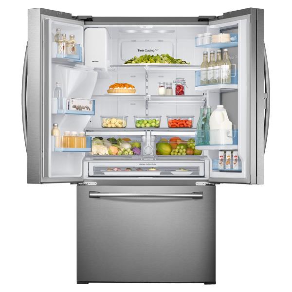 Samsung RF30HDEDTSR 36" Wide, 30 cu. ft. Capacity 3-Door French Door Food ShowCase Refrigerator with Dual Ice Maker (Stainless Steel)