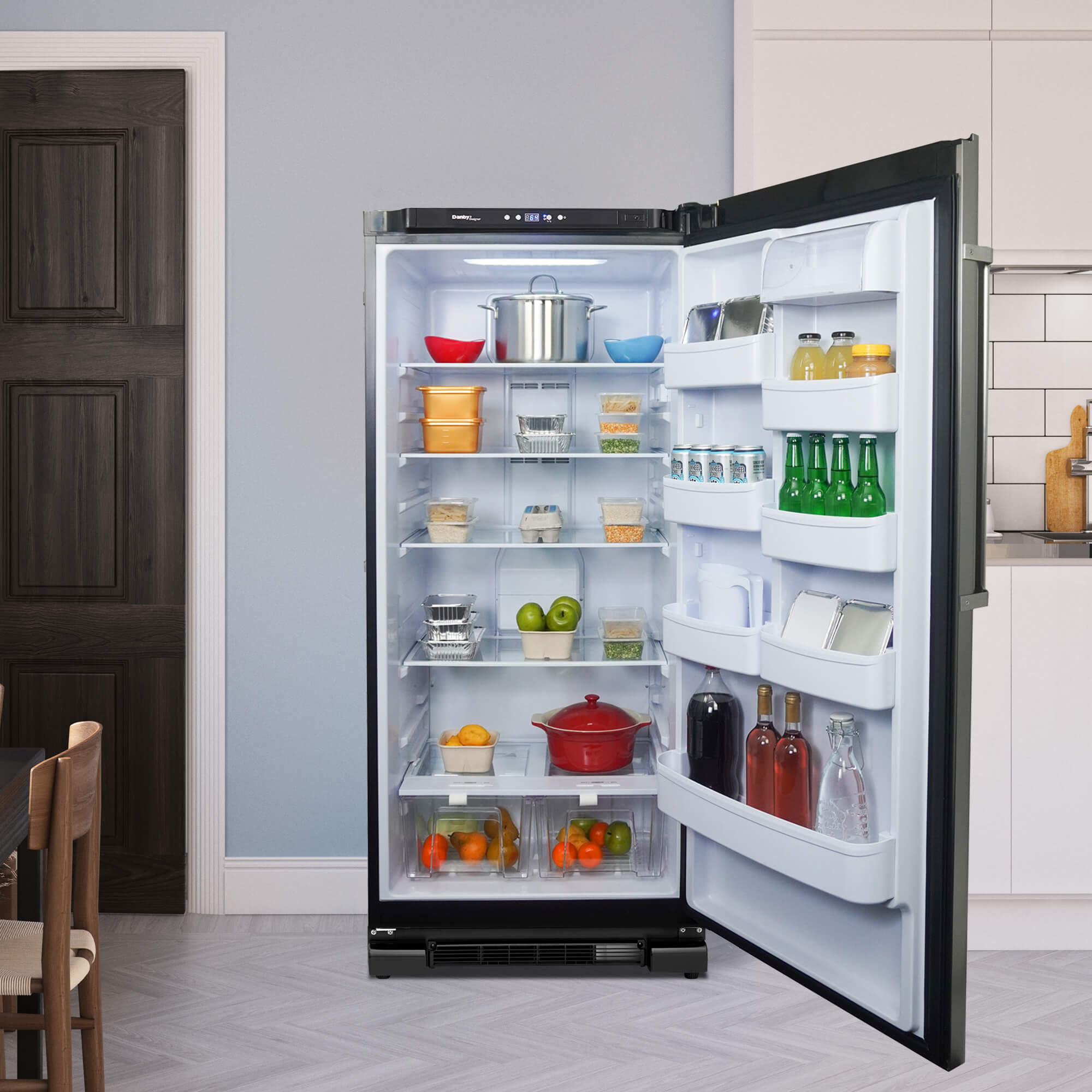 DAR170A3BSLDD Danby Designer 17.0 cu. ft. Apartment Size Fridge in Stainless Steel Look