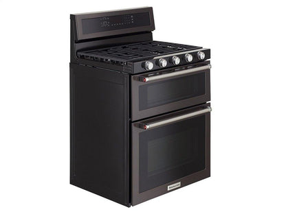 Kitchenaid KFGS530ESS 30-Inch 5 Burner Gas Convection Range with Warming Drawer - Stainless Steel