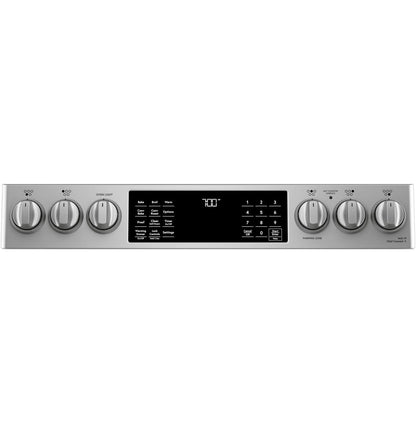 Cafe CES700P2MS1 CAF(EBACK)™ 30" Smart Slide-In, Front-Control, Radiant and Convection Range