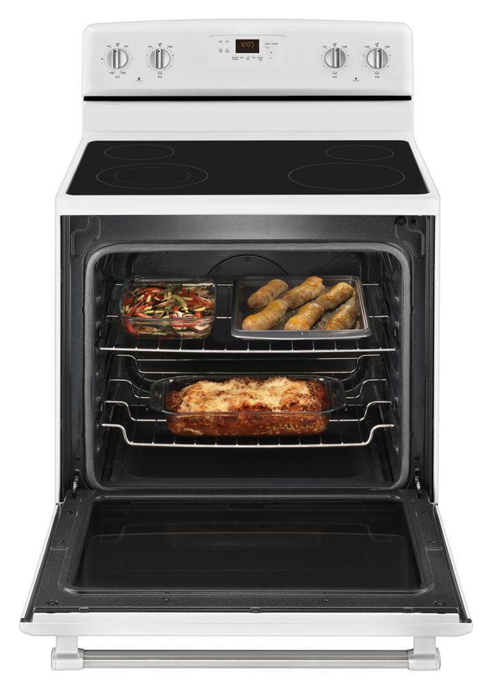 Maytag MER8800DS 30-inch Wide Electric Range with Convection and Power Preheat - 6.2 cu. ft.