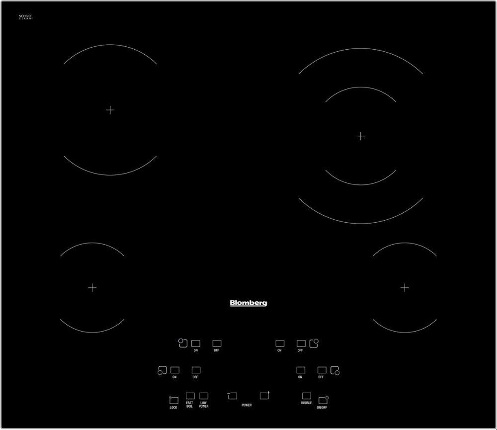 Blomberg Appliances 24in electric cooktop, 4 burner, touch controls