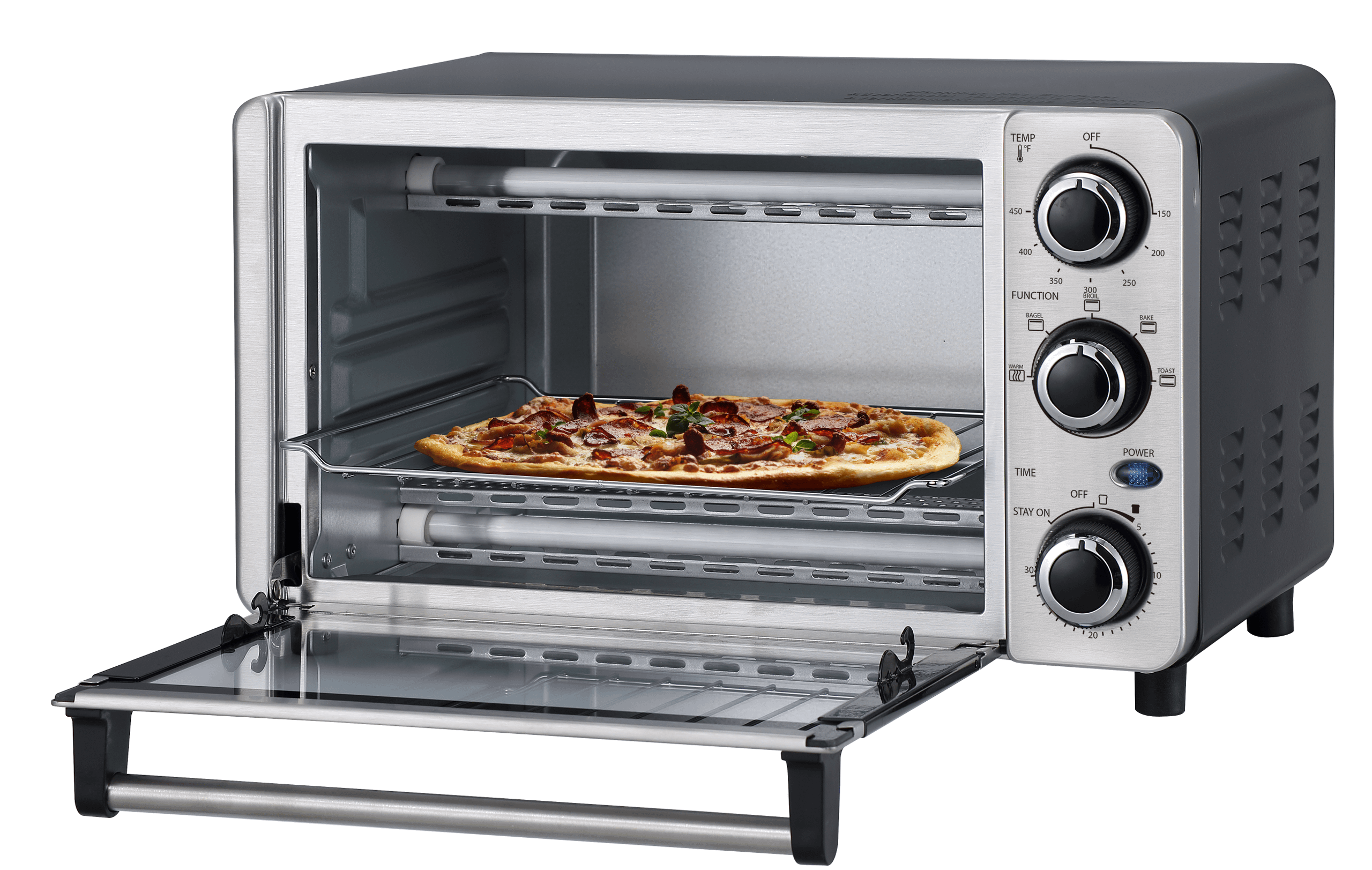 Danby 0.4 cu. ft./12L 4 Slice Countertop Toaster Oven in Stainless Steel