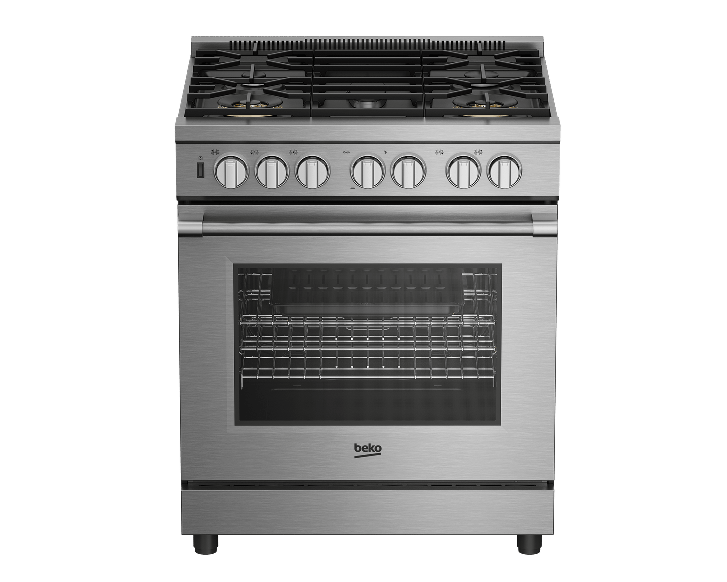 Beko PRDF34552SS 30" Stainless Steel Pro-Style Dual Fuel Range