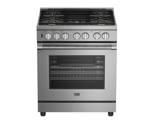 Beko PRDF34552SS 30" Stainless Steel Pro-Style Dual Fuel Range