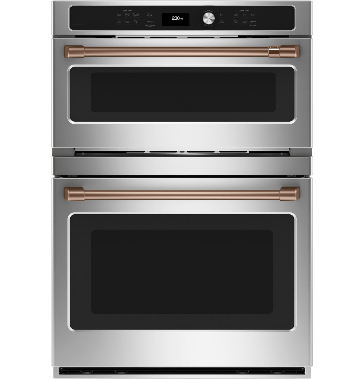 Cafe Caf(eback)™ 30 in. Combination Double Wall Oven with Convection and Advantium® Technology