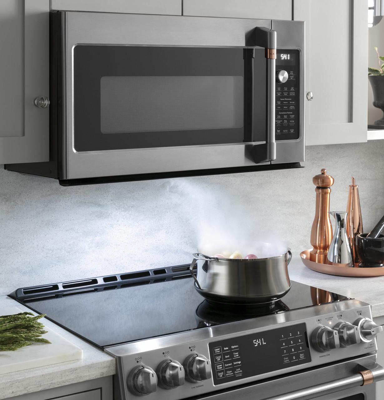 Cafe CVM521P2MS1 CAF(EBACK)™ 2.1 Cu. Ft. Over-the-Range Microwave Oven