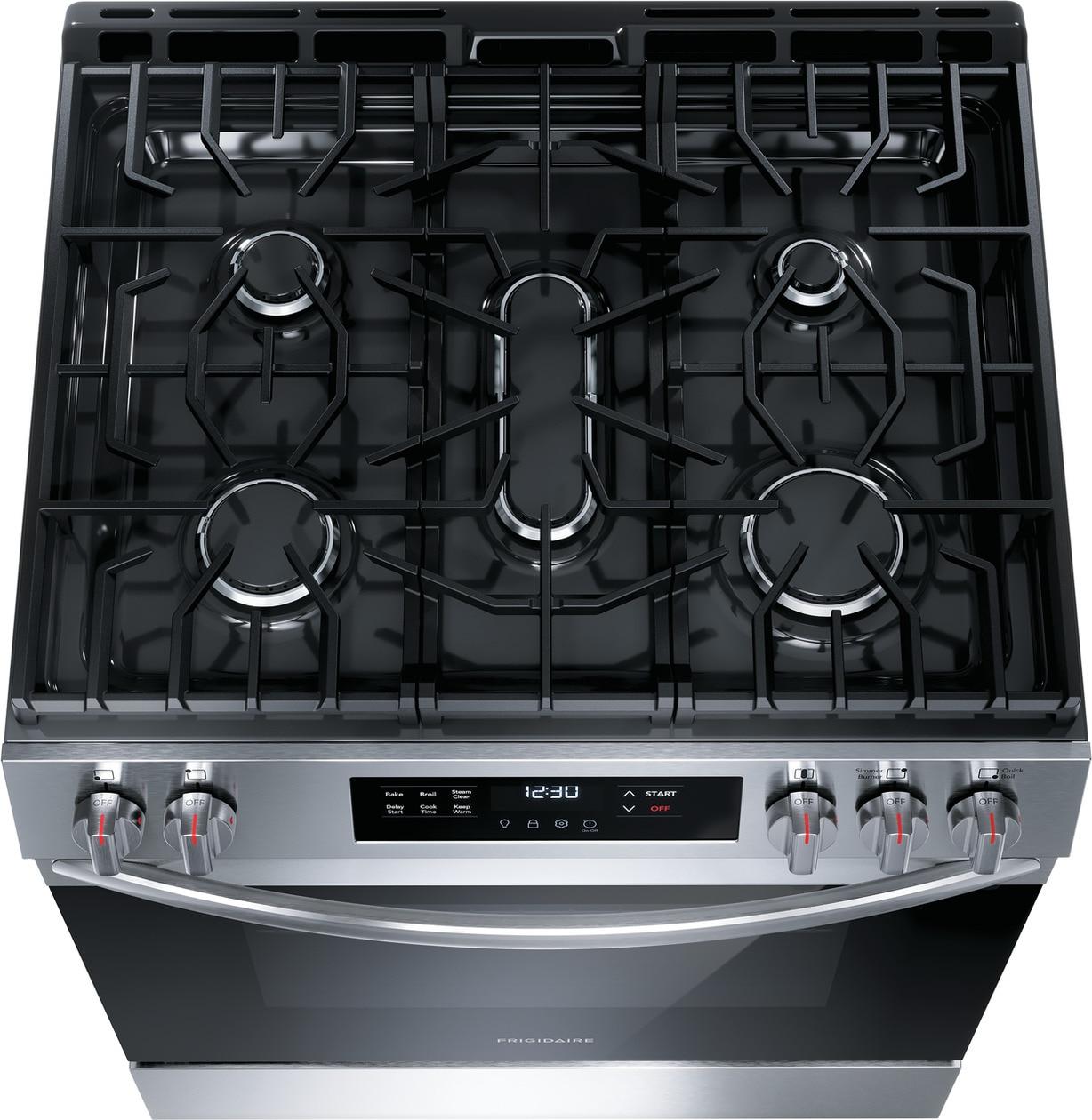 Frigidaire 30" Front Control Gas Range with Quick Boil