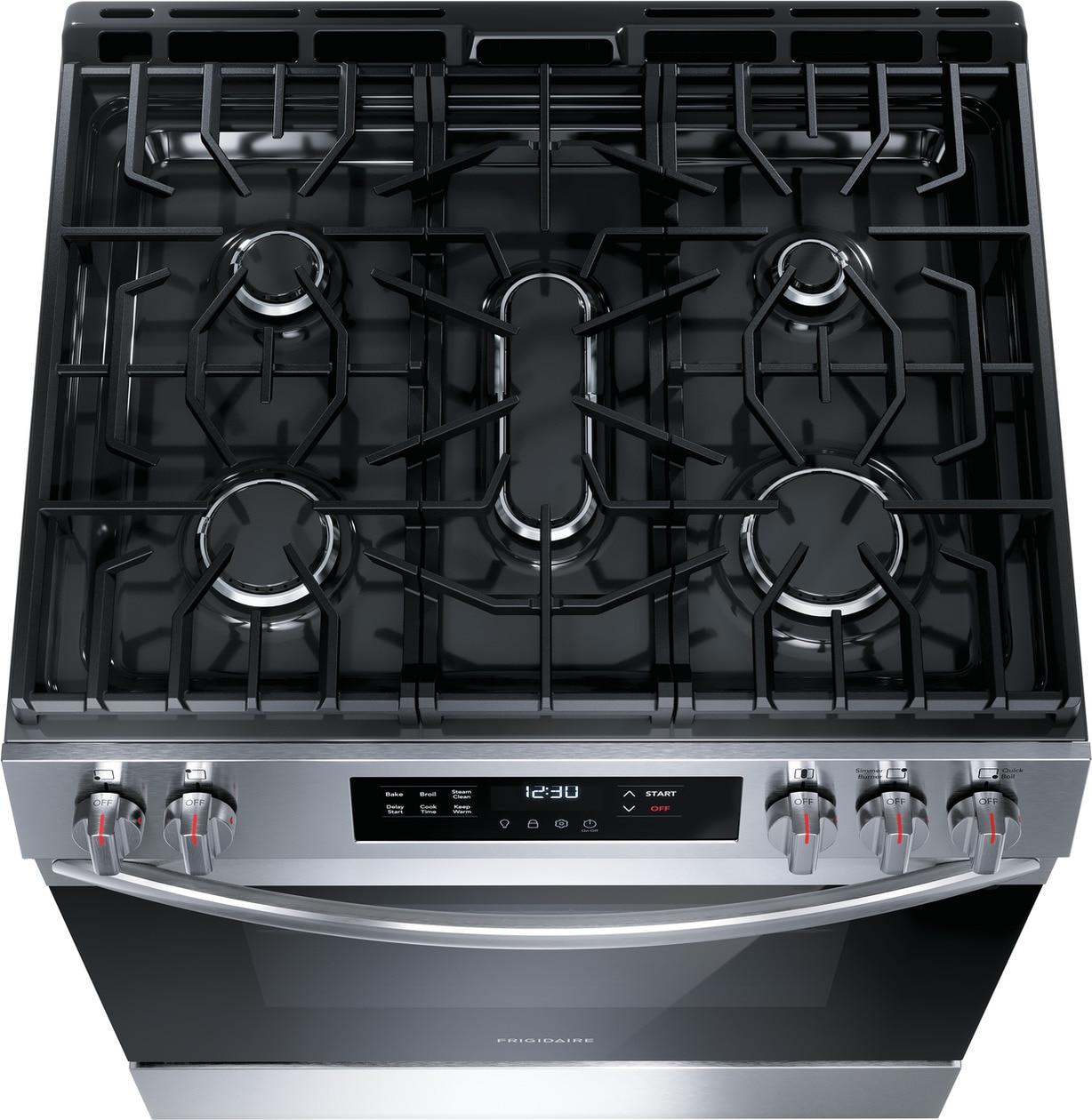 Frigidaire FCFG3062AS 30" Front Control Gas Range with Quick Boil
