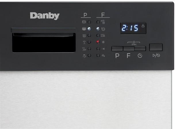 Danby 18" Wide Built-in Dishwasher in Stainless Steel