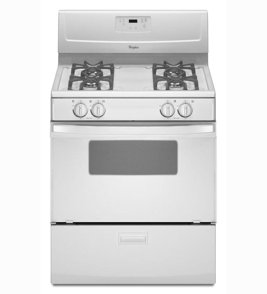 Whirlpool WFG114SWQ 30" Standard Clean Freestanding Gas Range