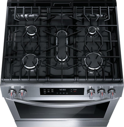 Frigidaire FCFG3083AS 30" Front Control Gas Range with Convection Bake
