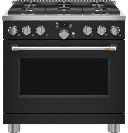 Cafe C2Y366P3TD1 CAF(EBACK)™ 36" Smart Dual-Fuel Commercial-Style Range with 6 Burners (Natural Gas)