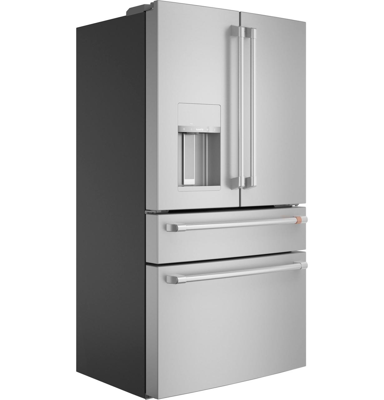 Cafe CXE22DP2PS1 CAF(EBACK)™ ENERGY STAR® 22.3 Cu. Ft. Smart Counter-Depth 4-Door French-Door Refrigerator