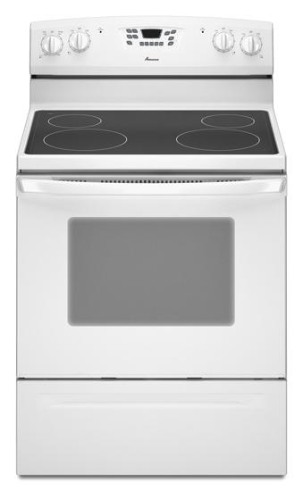 Amana AER5830VAW 4.8 cu. ft. Smoothtop Electric Range with Multiple Radiant Elements