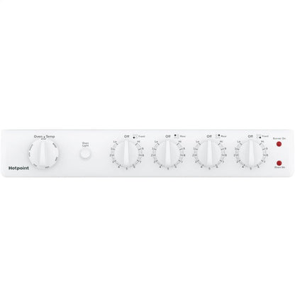 Hotpoint® 24" Free-Standing Front-Control Electric Range