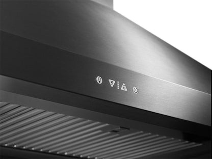 42" Chimney Wall Hood, Silver Stainless Steel