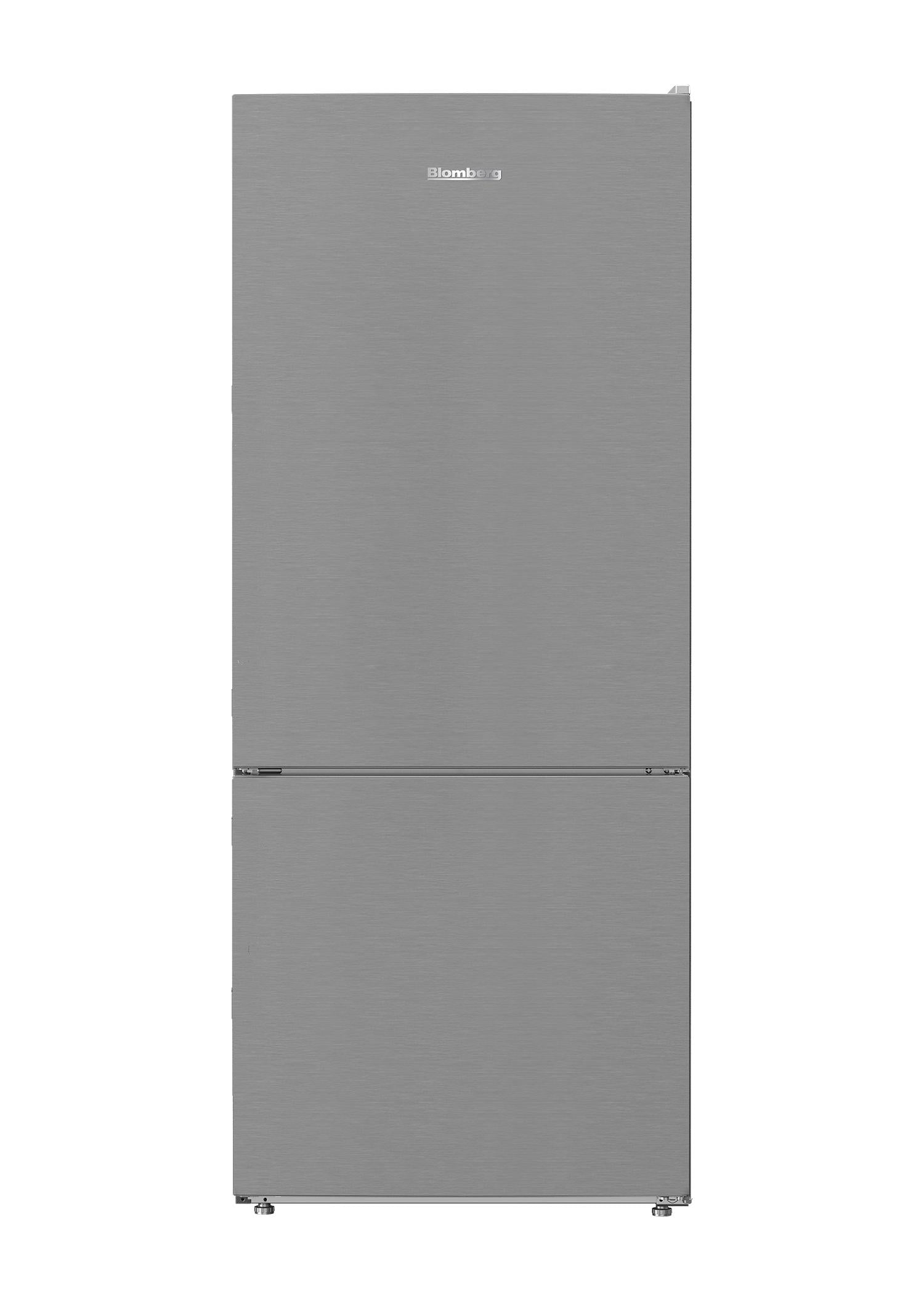 Blomberg Appliances New 27in bottom mount refrigerator SS 67 3/4in H