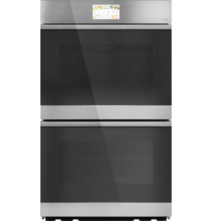 Cafe CTD90DM2NS5 CAF(EBACK)™ 30" Smart Built-In Convection Double Wall Oven in Platinum Glass
