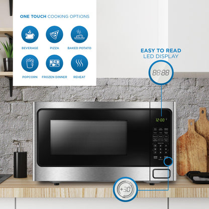 DDMW1125BBS Danby Designer 1.1 cu. ft. Countertop Microwave in Stainless Steel