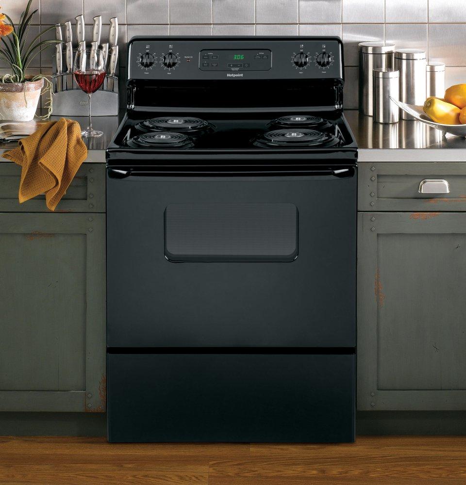 RBS360DMBB Hotpoint® ENERGY STAR® 30" Free-Standing Standard Clean Electric Range